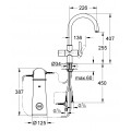 Смеситель для кухни с подключением к фильтру Grohe Blue Pure (33251000)