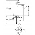 Смеситель на столешницу для раковины XL-размера Grohe Eurostyle (23570003) Смеситель на столешницу для раковины XL-размера Grohe Eurostyle (23570003)