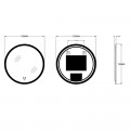 Дзеркало ZERIX SOLO MC02-80 з LED Touch, Anti-fog, димером, рег. яскравості (ZX6066) Дзеркало ZERIX SOLO MC02-80 з LED Touch, Anti-fog, димером, рег. яскравості (ZX6066)