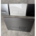 Панель змиву KOER KT-0608-07 240x160x10mm пластикова, кнопка закруглена (колір графіт) (KR6128) Панель змиву KOER KT-0608-07 240x160x10mm пластикова, кнопка закруглена (колір графіт) (KR6128)