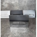 Панель змиву KOER KT-0608-07 240x160x10mm пластикова, кнопка закруглена (колір графіт) (KR6128) Панель змиву KOER KT-0608-07 240x160x10mm пластикова, кнопка закруглена (колір графіт) (KR6128)