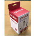 Донний клапан для раковини з переливом KOER PW-07-03 автоматичний (Click-Clack) (Колір білий) 1 1/4'' (KR5783)