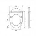 Унітаз підлоговий безбачковий MIXXUS PREMIUM BEVEL-0702-T3 555x365x410mm система змиву TORNADO 3.0 (MP6715)