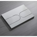 Панель змиву KOER KT-0604-01 240x160x10mm пластикова, кнопка закруглена (колір хром) (KR5323)