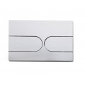 Панель змиву KOER KT-0604-01 240x160x10mm пластикова, кнопка закруглена (колір хром) (KR5323)
