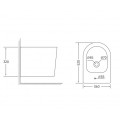 Біде підвісне MIXXUS BEVEL-0502 520х360х320mm (MI6715)