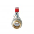 Кран кульовий ГШВ Koer Extreme KE.215-32 - 1 1/4" FM ручка "важіль" червона (KR5753)