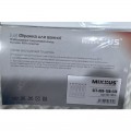 Шторка для ванної Mixxus SCT-005-180x180 з поліестеру із вбудованими кільцями (Візерунок сірий) (AC3575)
