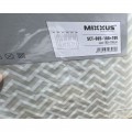 Шторка для ванної Mixxus SCT-005-180x180 з поліестеру із вбудованими кільцями (Візерунок сірий) (AC3575)