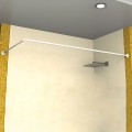 Штанга для шторки П-подібна універсальна Zerix CRS-U-80x80x80 80x80x80cm, 80x160cm, 240cm (нержавіюча сталь) (блістер) (ZX6102)
