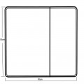 Дзеркальна шафка MIXXUS PREMIUM OLIVARY CM01-70x70x13 з LED Touch, димером, рег. яскравості (MI8295) Дзеркальна шафка MIXXUS PREMIUM OLIVARY CM01-70x70x13 з LED Touch, димером, рег. яскравості (MI8295)