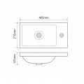 Раковина меблева MIXXUS PREMIUM QUADRO-1501 400х215х105mm (отвір під змішувач) (MP6502) Раковина меблева MIXXUS PREMIUM QUADRO-1501 400х215х105mm (отвір під змішувач) (MP6502)