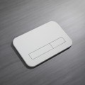 Панель змиву KOER KT-0609-03 240x160x7mm пластикова, кнопка лінійна (колір білий) (KR6129) Панель змиву KOER KT-0609-03 240x160x7mm пластикова, кнопка лінійна (колір білий) (KR6129)