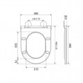 Сидіння-кришка для унітазу MIXXUS PREMIUM SEAT COVER BEVEL-2007 460x360x30mm дюропластове швидкознімне з мікроліфтом (MP6717) Сидіння-кришка для унітазу MIXXUS PREMIUM SEAT COVER BEVEL-2007 460x360x30mm дюропластове швидкознімне з мікроліфтом (MP6717)