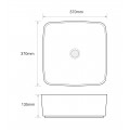 Раковина накладна MIXXUS PREMIUM DIVERSE-0104 MARBLE 370х370х135mm (MP6537)