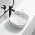 Раковина накладна MIXXUS PREMIUM DIVERSE-0104 MARBLE 370х370х135mm (MP6537)