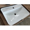 Раковина накладна MIXXUS PREMIUM BEVEL-0203 600х405х120mm (отвір під змішувач) (MP6513)