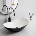 Раковина накладна MIXXUS PREMIUM WAVE-0105 WHITE-BLACK 620х360х160mm (MP6558) Раковина накладна MIXXUS PREMIUM WAVE-0105 WHITE-BLACK 620х360х160mm (MP6558)