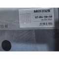 Шторка для ванної Mixxus SCT-004-180x180 з поліестеру із вбудованими кільцями (Візерунок "Бризки" сіро-сині) (AC3577)