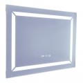 Дзеркало Mixxus LIGHT MR01-80x60 з Led Touch, Anti-fog, димером, регулятором яскравості, годинником (MI5998)