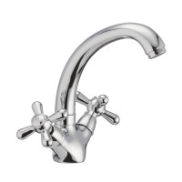 Смеситель для умывальника Haiba DOMINOX 272 с полнооборотной кран буксой (HB0942)