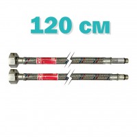 Гибкая подводка M10-120 см KOER (шланги в нержавеющей оплетке) (KR0278)