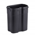 Відро для сміття з плавним закриттям прямокутне Mixxus Premium Style-TC0305 SS Color 5л колір нержавійка (MI7060)