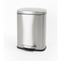 Відро для сміття з плавним закриттям прямокутне Mixxus Bevel-TC0105 SS Color 5л колір наржавійка (M