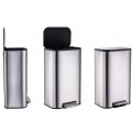 Відро для сміття з плавним закриттям прямокутне Mixxus Bevel-TC0105 SS Color 5л колір наржавійка (M