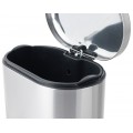 Відро для сміття з плавним закриттям овальне Mixxus Premium Strong-TC0105 SS Color 5л колір наржаві