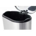 Відро для сміття з плавним закриттям овальне Mixxus Premium Strong-TC0105 SS Color 5л колір наржаві
