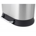 Відро для сміття з плавним закриттям овальне Mixxus Premium Strong-TC0105 SS Color 5л колір наржаві