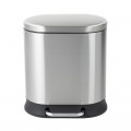 Відро для сміття з плавним закриттям овальне Mixxus Premium Strong-TC0105 SS Color 5л колір наржаві