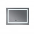 Дзеркало Mixxus WARM MR02-70x50-CASE з Led Touch, Anti-fog, димером, регулятором яскравості, годинником (MI6669)