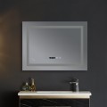 Дзеркало Mixxus WARM MR02-70x50-CASE з Led Touch, Anti-fog, димером, регулятором яскравості, годинником (MI6669)