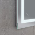 Дзеркало Mixxus WARM MR02-70x50-CASE з Led Touch, Anti-fog, димером, регулятором яскравості, годинником (MI6669)