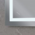 Дзеркало Mixxus WARM MR02-70x50-CASE з Led Touch, Anti-fog, димером, регулятором яскравості, годинником (MI6669)