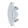 Полиця кутова з обмежувачем (скло) Zerix AFB-0107-1 (ZX5073)