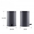 Відро для сміття з плавним закриттям овальне Mixxus Premium Olivary-TC0105 Graphite 5 л колір графі