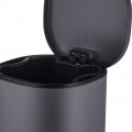 Відро для сміття з плавним закриттям овальне Mixxus Premium Olivary-TC0105 Graphite 5 л колір графі