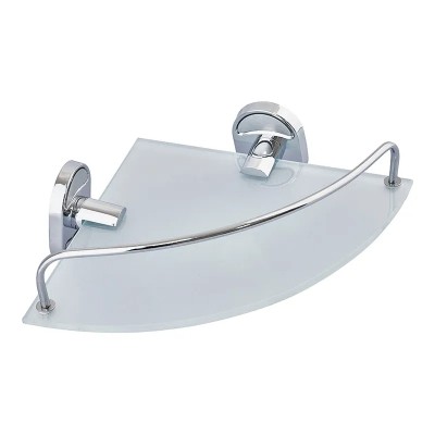 Полиця кутова з обмежувачем (скло) Zerix AFB-0107-1 (ZX5073)