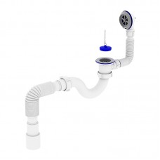 ZERIX SV-01-A 1 1/2" Сифон для ванни прямоточний з випуском та переливом (40 шт/ящ) ZERIX SV-01-A 1 1/2" Сифон для ванни прямоточний з випуском та переливом (40 шт/ящ)