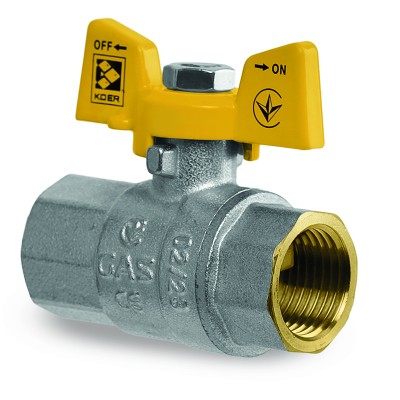 Кран кульовий Koer KG.207 - 1/2" FF ГГМ (газ) (KR4958)