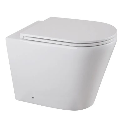 Унітаз підлоговий безбачковий MIXXUS PREMIUM BEVEL-0702-T3 555x365x410mm система змиву TORNADO 3.0 (MP6715)