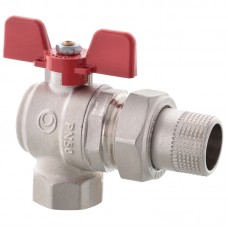 Кран с американкой Roho R106-100 - 1" угловой (RO0091) Кран с американкой Roho R106-100 - 1" угловой (RO0091)