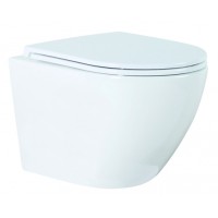 Унітаз підвісний Mixxus Premium Ellipse-0303-R 520x365x360mm, система змиву Rimless (MP6463)