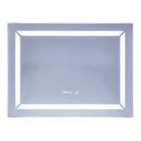 Дзеркало Mixxus LIGHT MR01-80x60 з Led Touch, Anti-fog, димером, регулятором яскравості, годинником (MI5998)
