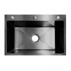Мийка з нержавіючої сталі ZERIX ZH6045 MICRO DECOR GRAPHITE (3.0/0.8) (колір графіт) (ZX6177) Мийка з нержавіючої сталі ZERIX ZH6045 MICRO DECOR GRAPHITE (3.0/0.8) (колір графіт) (ZX6177)