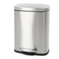 Відро для сміття з плавним закриттям прямокутне Mixxus Bevel-TC0105 SS Color 5л колір наржавійка (M