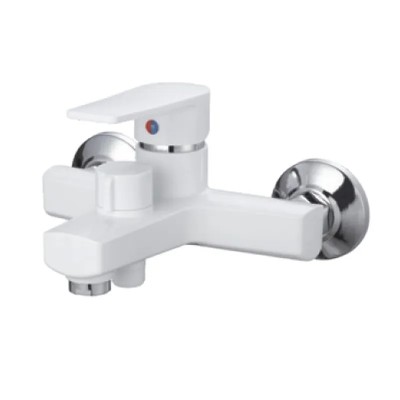 Змішувач для ванни PLAMIX OSCAR-009 EURO SET WHITE (зі шлангом, лійкою та кронштейном) (PM0699) Змішувач для ванни PLAMIX OSCAR-009 EURO SET WHITE (зі шлангом, лійкою та кронштейном) (PM0699)